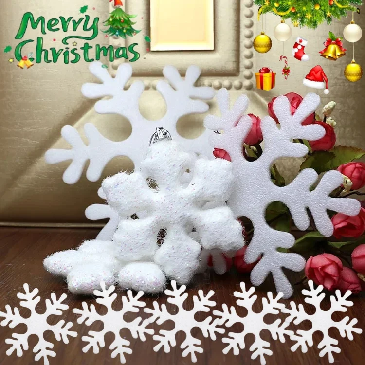 Christmas Decoration Foam Snowflake Christmas Tree Hanging Garland Hanging Decoration Gift 2024 New Christmas Supplies