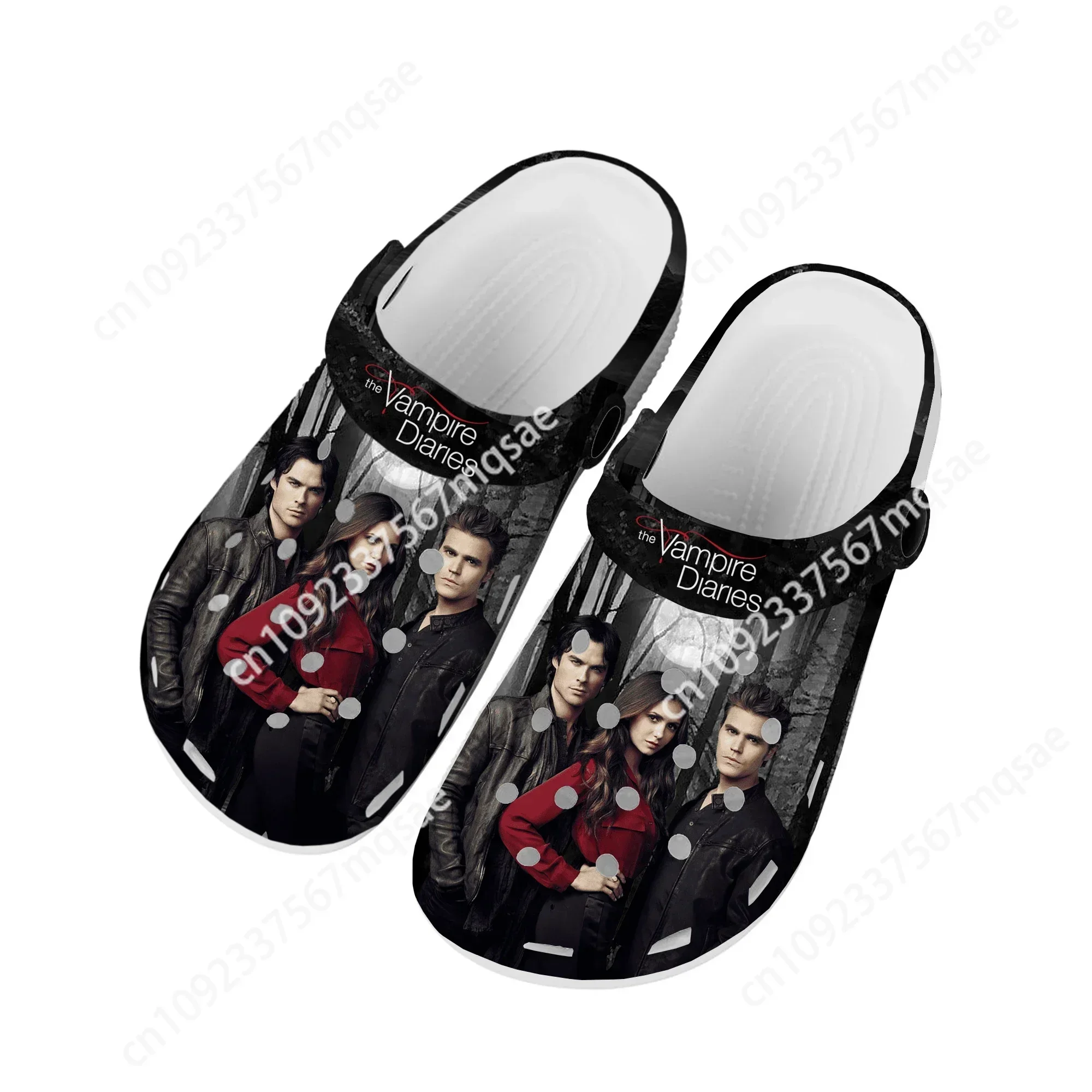 The Vampire Diaries Damon Salvatore Home Clogs Custom Water Shoes Mens Womens Teenager Shoe Garden Clog Beach Hole Slippers