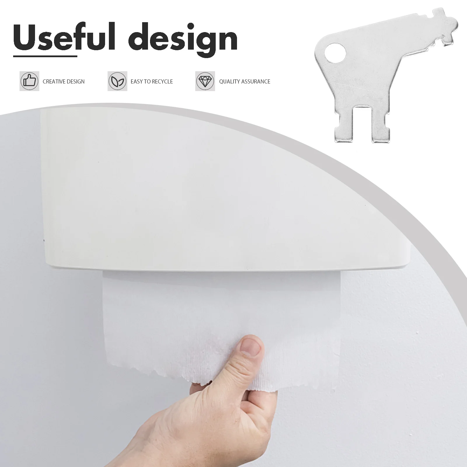 

3pcs Toilet Paper Dispenser Key Replacement Metal Commercial Paper Towel Dispenser Keys Universal Fit For Roll Holder Mounting