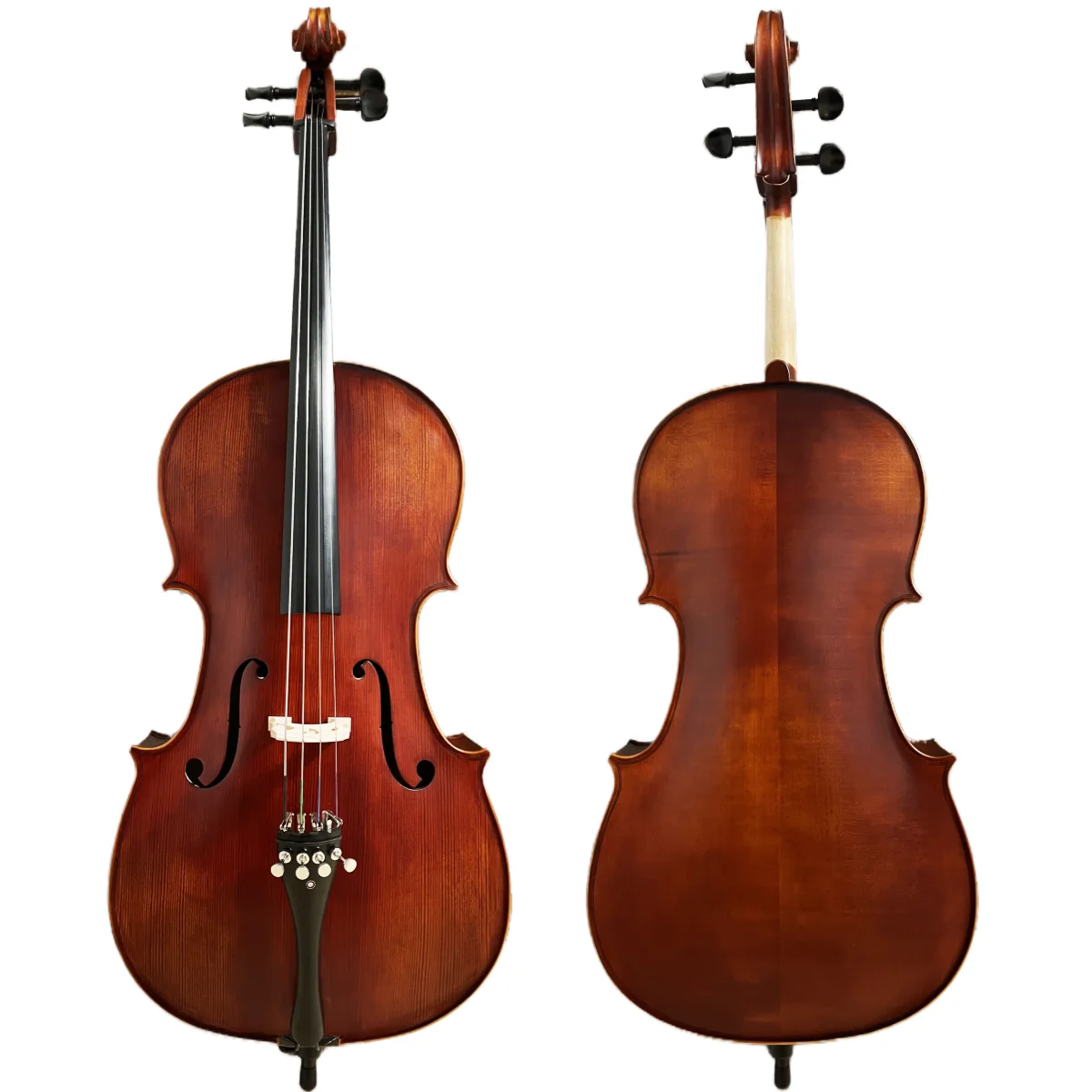 Maple solid wood matte Cello 4/4 3/4 1/2 Antique vintage cello stringed instrument beginner professional violoncello with bow