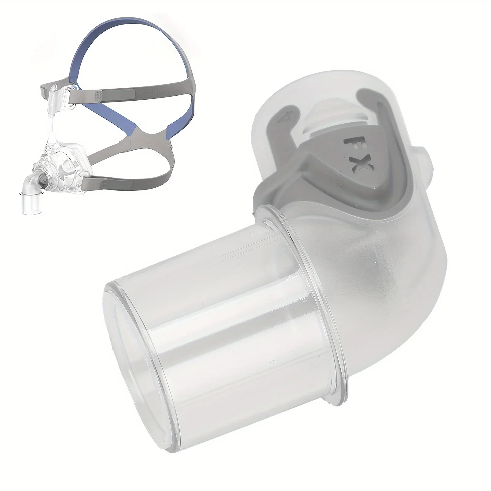 ResMed Mirage FX Nasal CPAP Mask Elbow Connector - Durable Plastic, Easy Install & Clean, Enhances Comfort - view 3