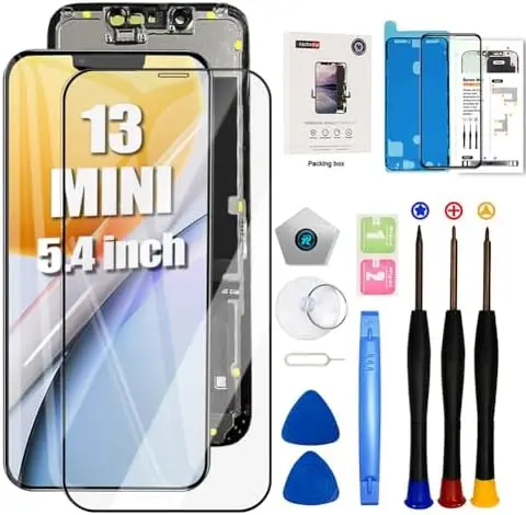 

iPhone 13 Mini 5.4 Inch LCD Display Replacement with Tools & Protector