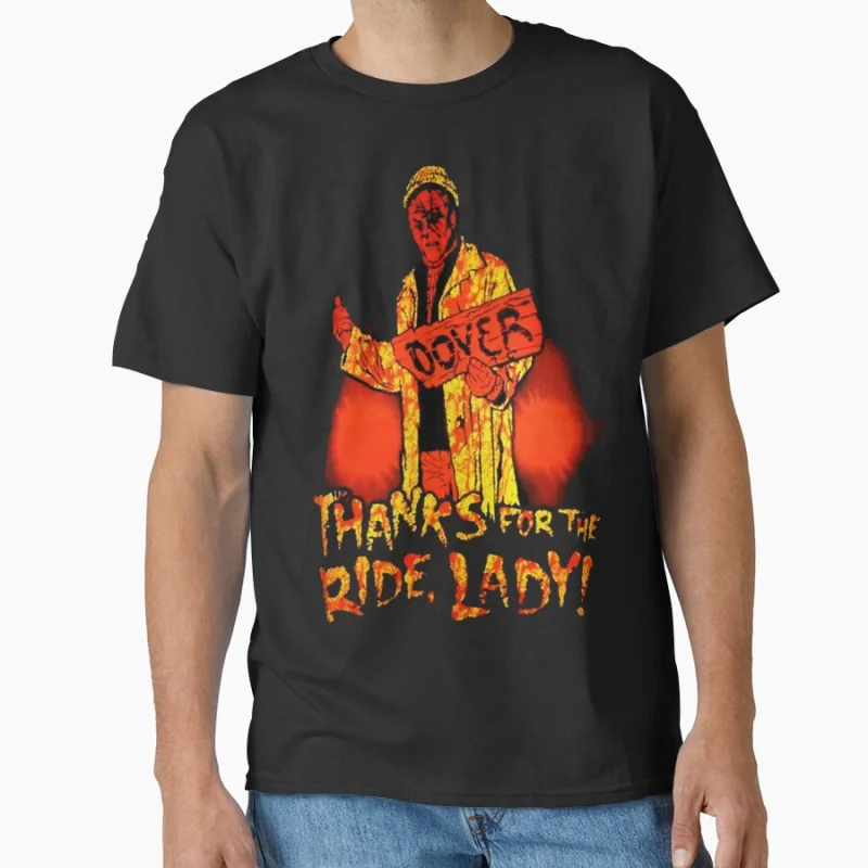 

thanks for the ride lady Creepshow 2 80s vintage B movie retro Horror zombies Scary halloween gift T-shirt Large size Tops