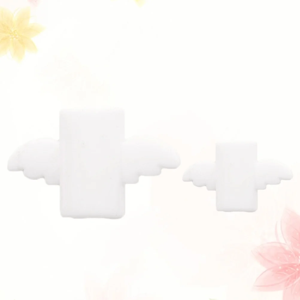 

2Pcs Charging Cable Saver White Cute Wing Design USB Wire Protector for Daily Use and Gifts Cable Saver USB Wire Protector