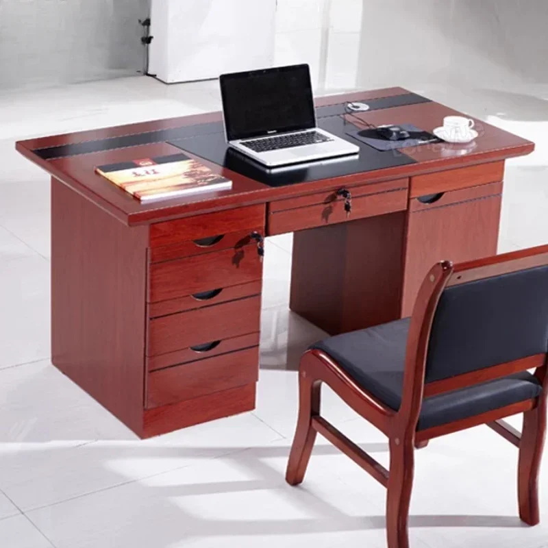 

Wooden desk Staff desktop computer desk 1.2 meters 1.4 meters 1.6 desk