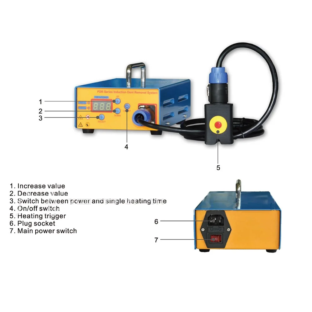 PDR Dent Removal Car Dent Repair Machine Car Body Induction Heating Equipment Car Unpainted Dent Repair Dent Repair