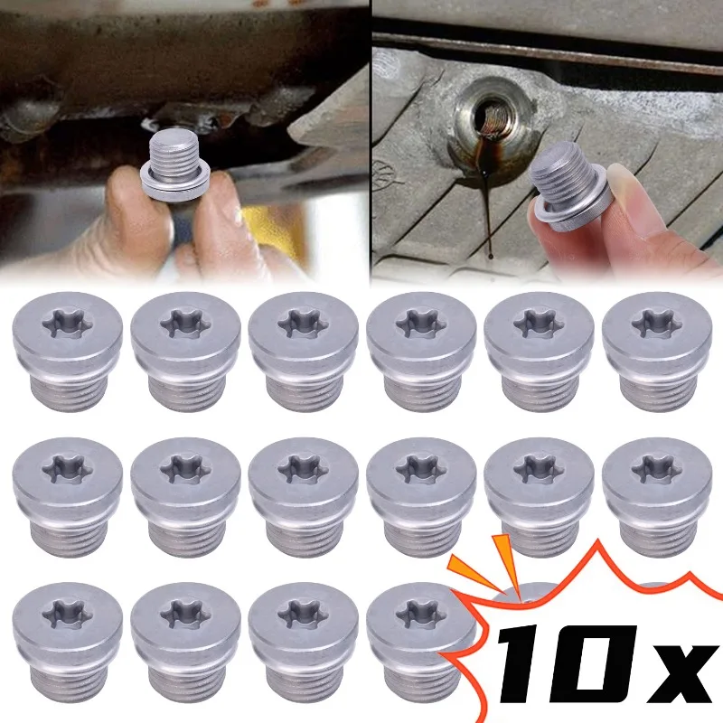 Oil Drain Sump Plug Gaskets NO138157 N91167901 Washer Seal Ring Screw Car Engine for Audi A4 A6 Q3 Q5 for VW Touareg Golf Skoda
