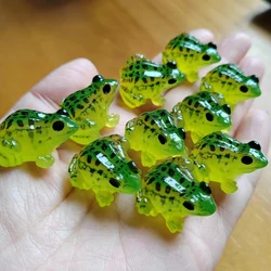 5/10pcs Resin Frog Glow in The Dark Miniature Frog Figurines Ornaments for Dollhouse Garden Moss Landscape
