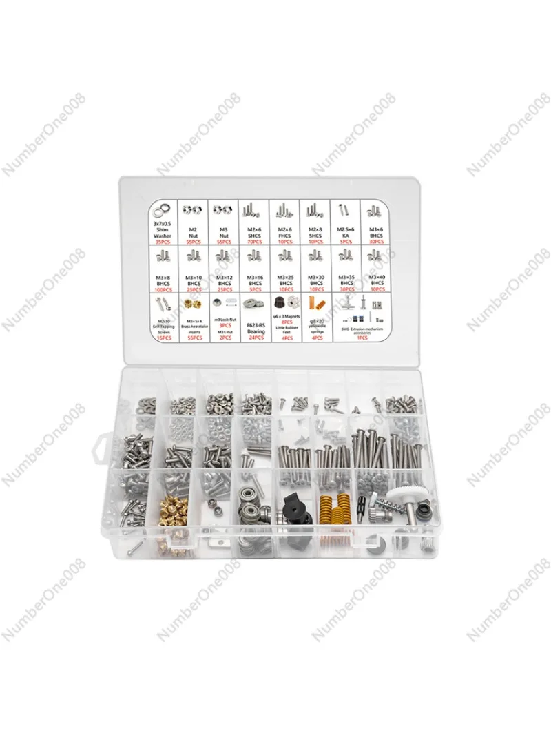 24 Trident Full Set of Screws Including All Hardware Fasteners  3D Printer Accessories