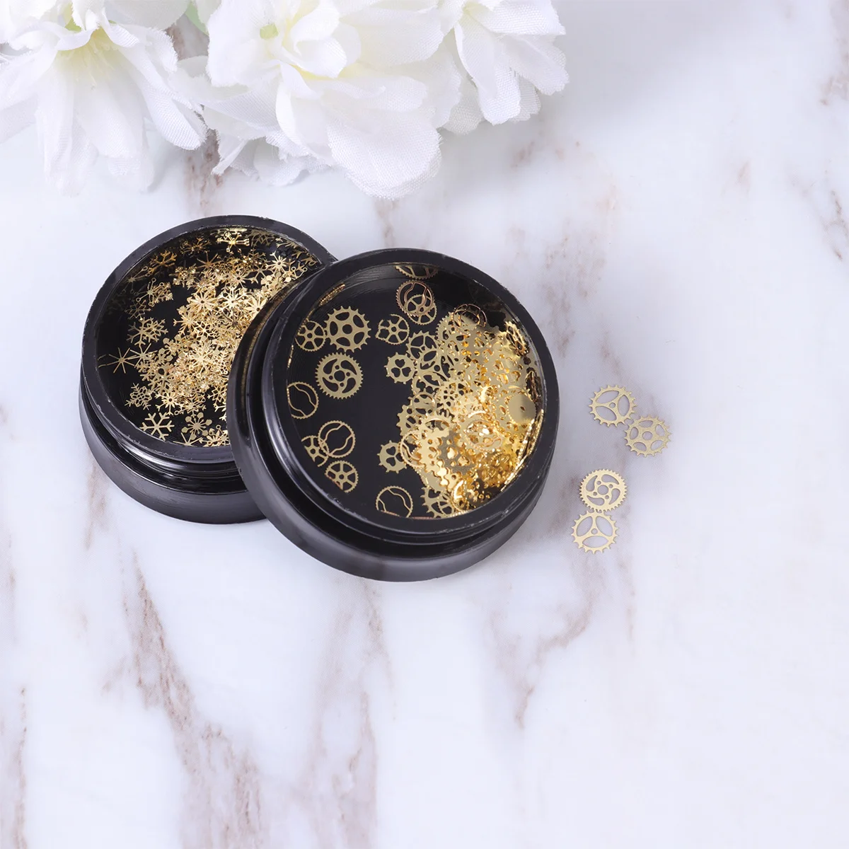 

2 чехла, патчи для ногтей, наклейки для ногтей из золотой фольги, легкие маникюрные наклейки «сделай сам», для праздничных мероприятий, дня рождения, Рождества, ногти