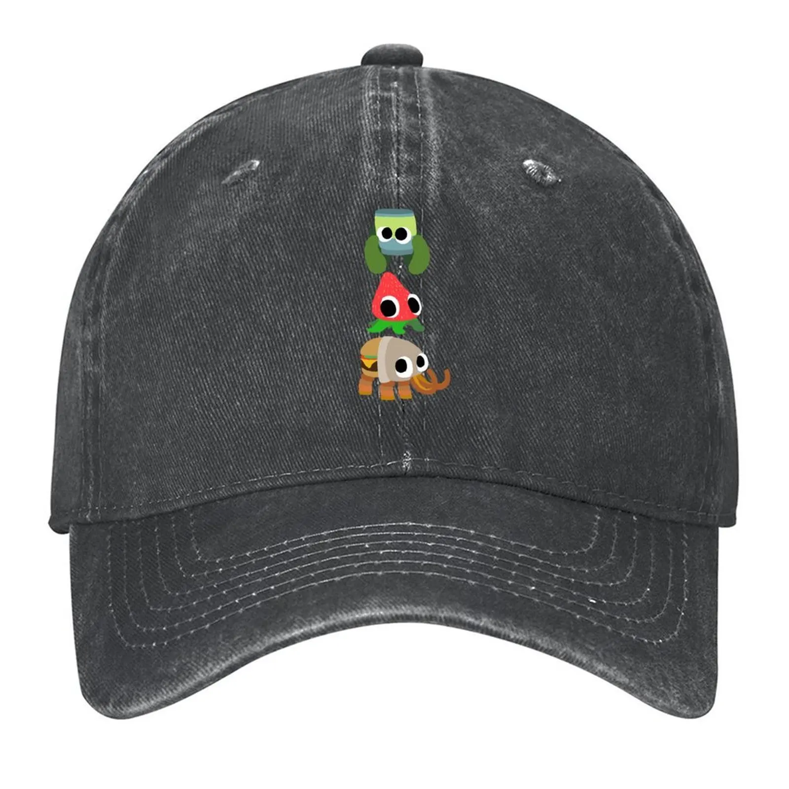 

Bugsnax (Bunger, Strabby, & Pinkle) Baseball Cap Military Cap Man hats on offer Icon Women Men's