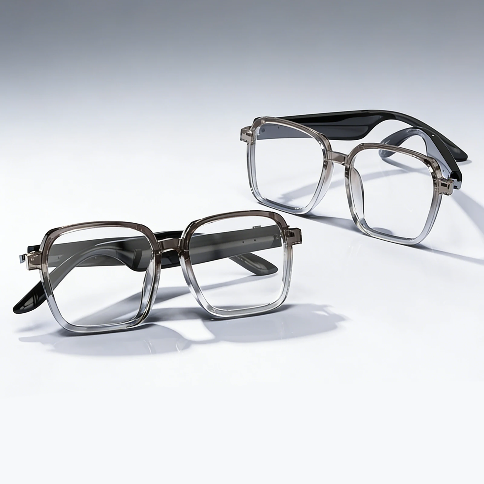 

XG92 AI Smart Glasses BT6.0 AI Transparent Smart Glasses 156 Languages Intelligent Translator Eyeglasses Voice Control Glasses