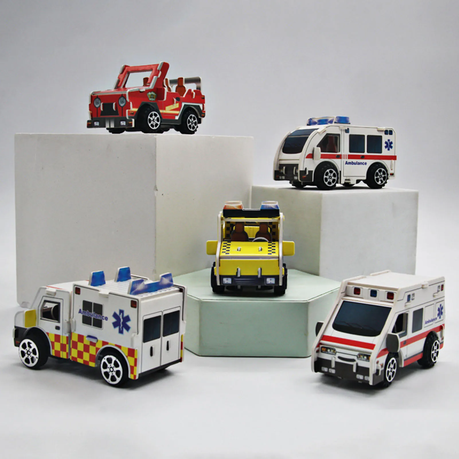 3D DIY لغز القلعة تجميع نموذج الكرتون سيارة ورقة لعبة طفل التعلم المبكر البناء نمط هدية الأطفال منزل لغز