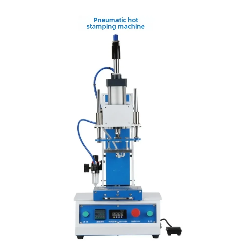 Pneumatic Plastic Paper Hot Stamping Silver Stamping Acrylic PU Indentation Machine