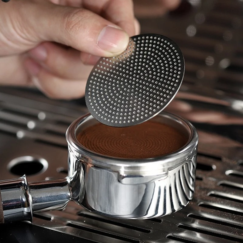 51/53/58mm Coffee Puck Screen 304 Stainless Steel Double Layer Fine Filter Screen for Portafilter Barista Espresso Accessories