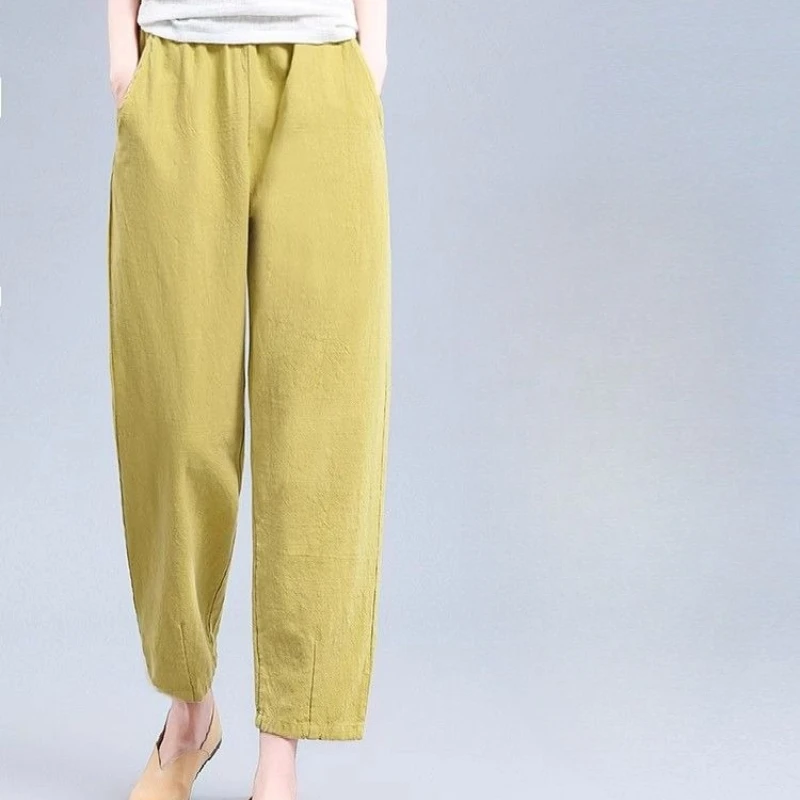 Pantaloni corti neri Pantaloni femminili Plus Seta di ghiaccio di grandi dimensioni con tasche Pantaloni da donna in cotone Estetica elastica anni '90 Originale G Xxl