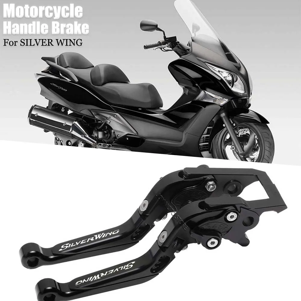 Dla Honda honda silver wing gt 400 600 akcesoria motocyklowe CNC dźwignie sprzęgła hamulca regulowane wysuwane uchwyty kierownicy