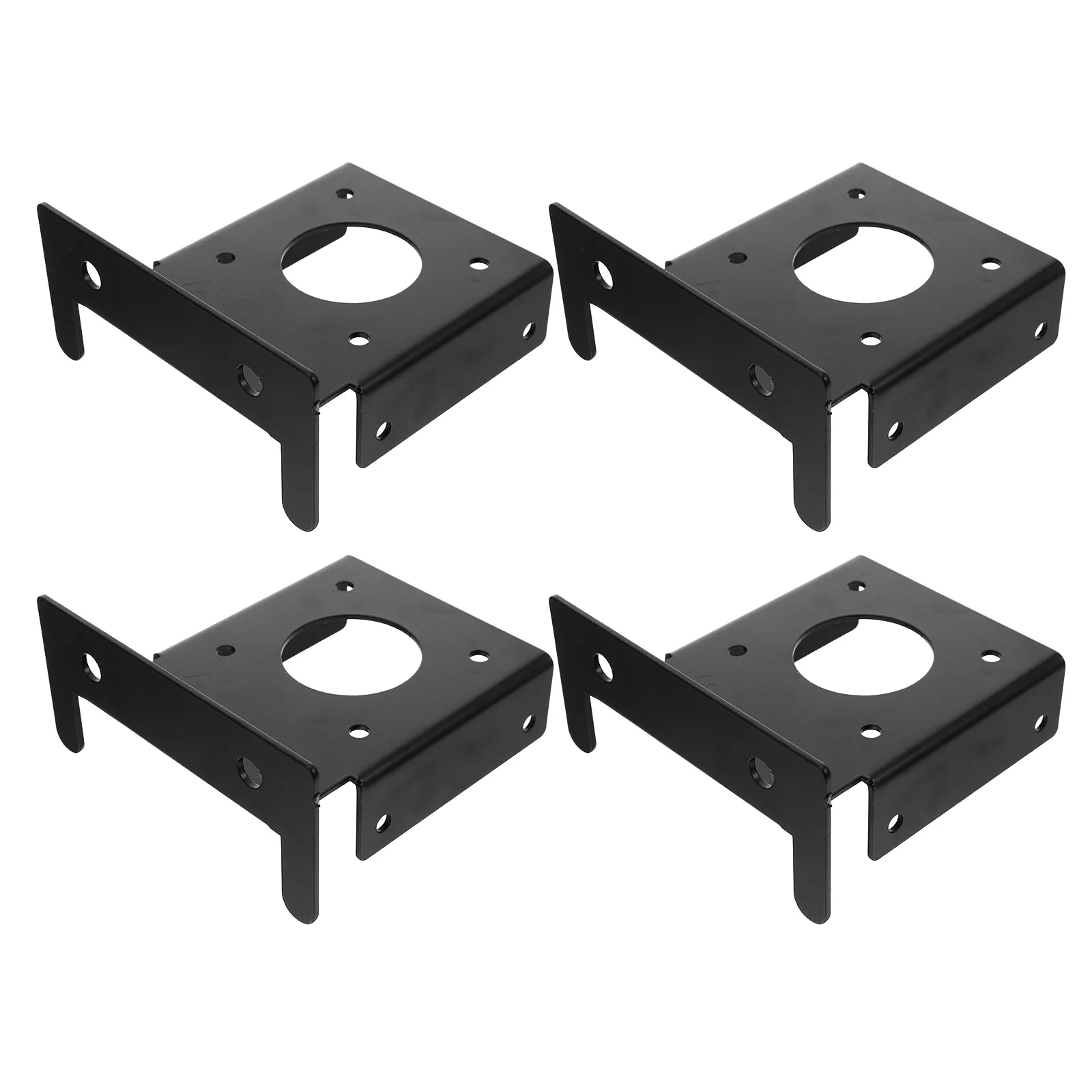 

4Pcs Pergola Post Base Bracket Heavy Duty Stainless Steel Deck Porch Railing Support Black 4x4 Wood Post Anchor Base