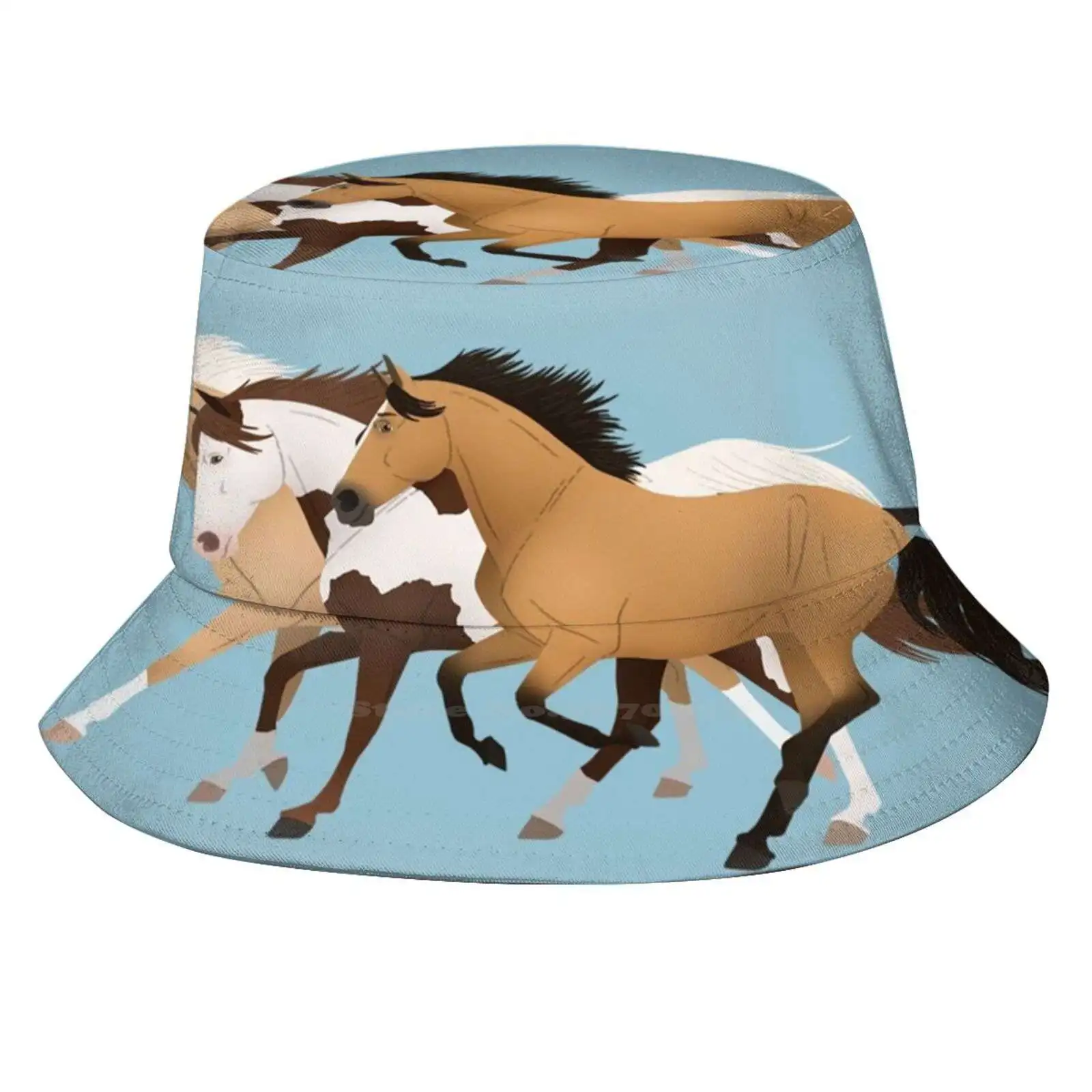 Spirit Riding Free Group-Equine Rampaige Causal Cap Buckets Hat Spiritridngfree Ridingfree Galloping Horses Equine Equestrian