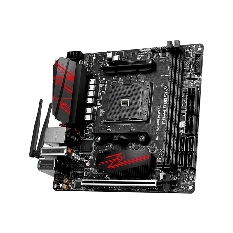 For B450I GAMING PLUS AC Motherboards Socket AM4 DDR4 128GB For AMD B450 Desktop Mainboard M,2 NVME USB3.0