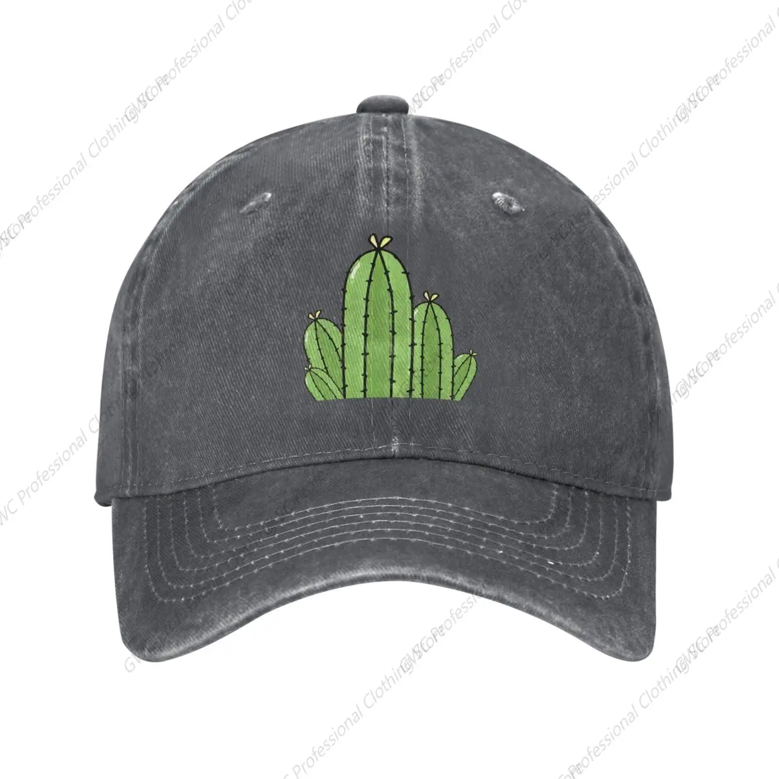 Cute Cactus Trucker Hat Adjustable Baseball Cap Sports Vintage Dad Hat for Men Women Deep Heather