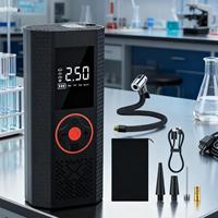 Portable Air Pump With Digital Gauge Rechargeable Tire Inflator Portable Air Compressor For Motorcycle Bike Vehicle Electric