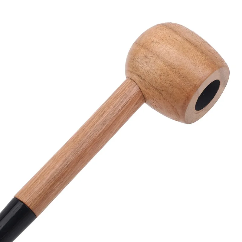 1pc Log Popeye Pipe Solid Wood Straight Large Round Bottom Filter Pipe Mini Small Pipe Portable Pipe