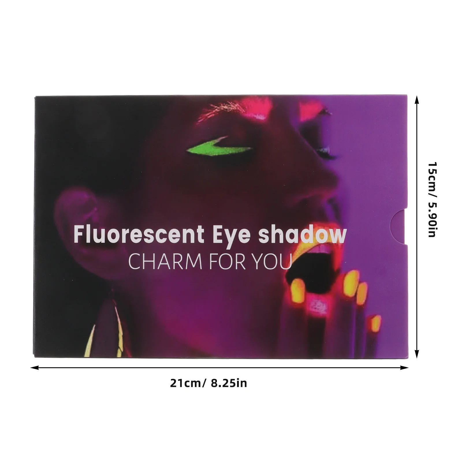 Palette de fards à paupières qui brillent dans la nuit, poudre colorée néon, maquillage de scène d'halloween longue durée, paillettes compactes de voyage