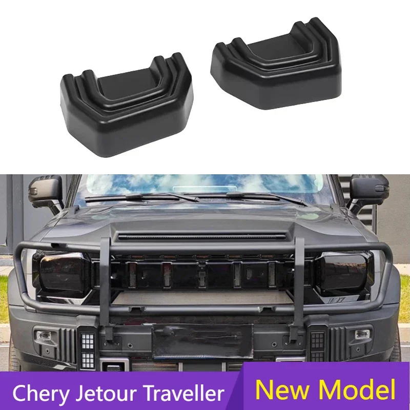 

New Model For Car Trailer Cover Trim Stickers Trailer Hook Cover Black Warrior Modification for cherryJETOUR Traveler