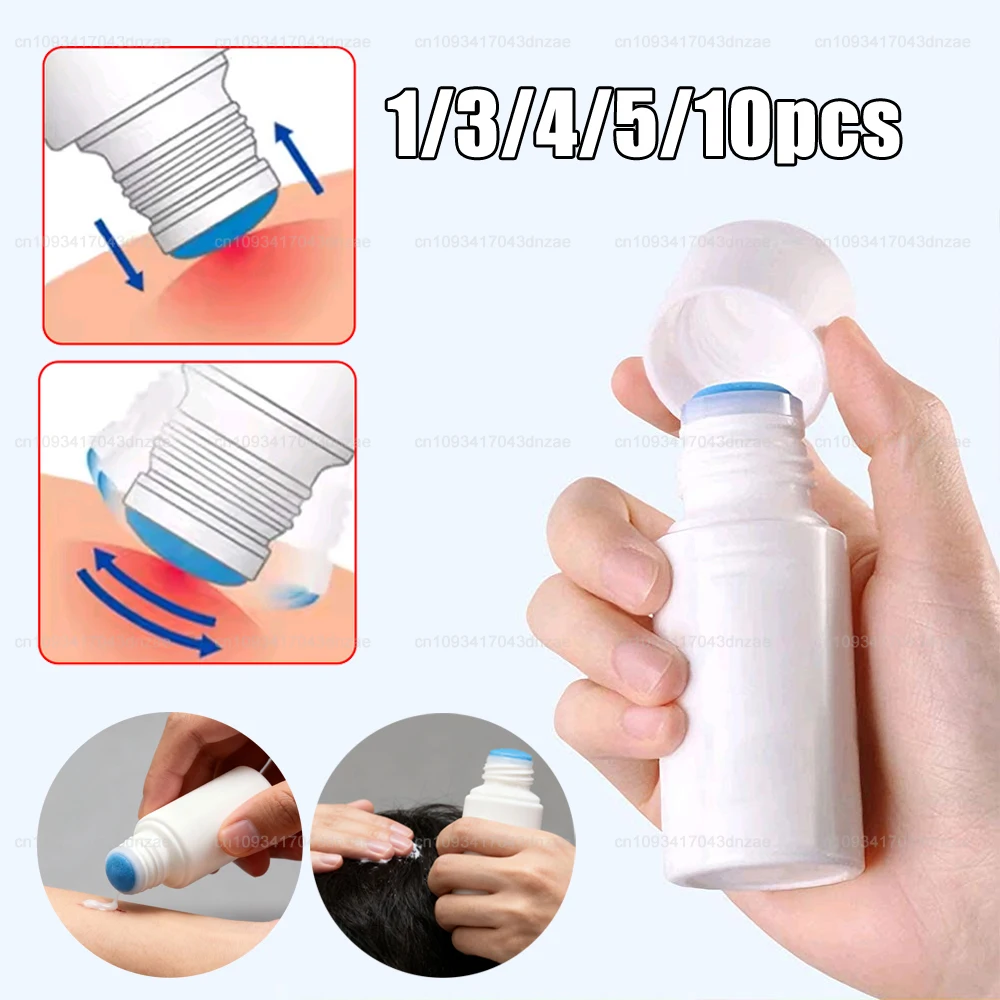 

1-10 шт., 50 мл, бутылка для жидкости от боли с губчатым аппликатором, бутылка для жидкости для лекарств с синей губчатой головкой【Пластиковая пустая бутылка】