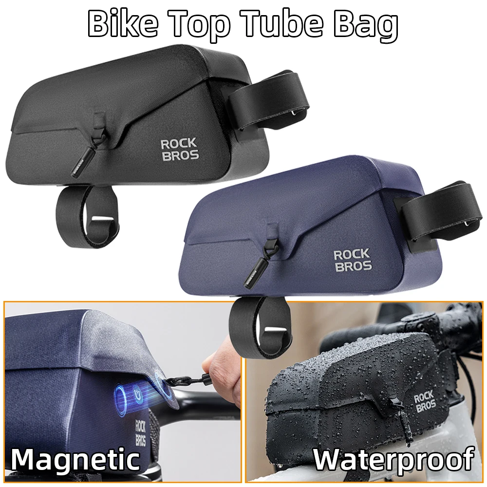 

Магнитная сумка для верхней трубки велосипеда, водонепроницаемая сумка на переднюю раму, сверхлегкая сумка для хранения велосипеда, подходит для MTB, дорожных велосипедных аксессуаров