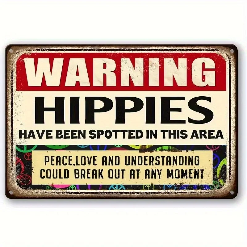 An antique metal sign wall decoration - 