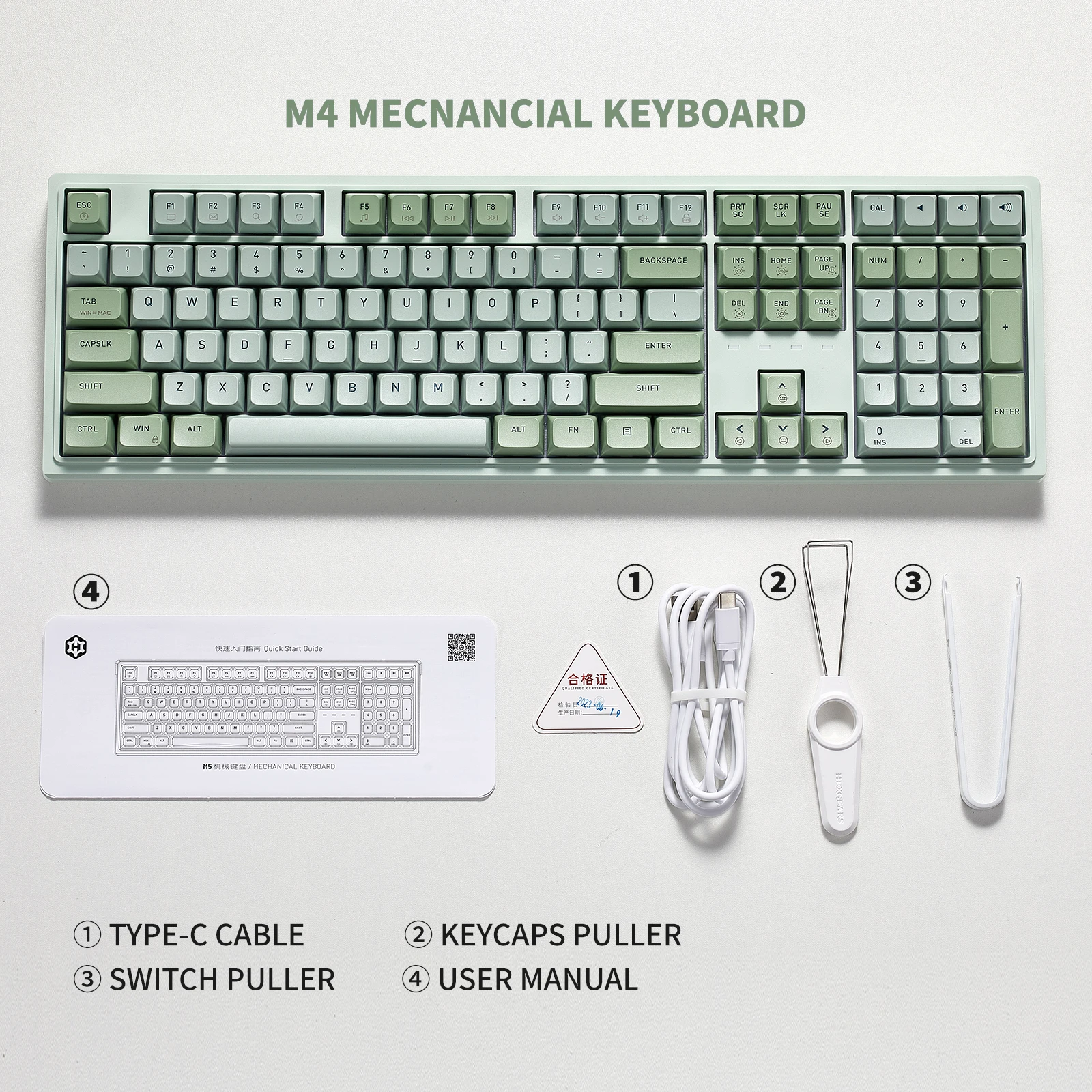 Hexgears M5 108key Hot Swappable Gamer Keyboard Gasket Structure Kailh Box Switch Mechanical Gamer Keyboard with White Backlit