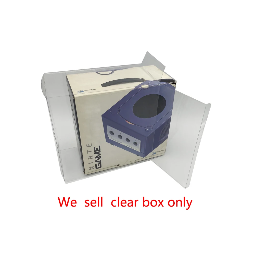 High quality  PET  protective box For NGC  Japan version game console   plastic   transparent  Collection Display Box