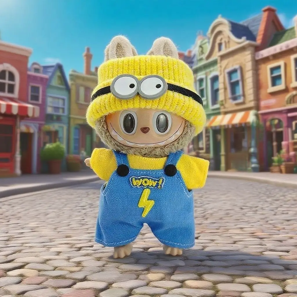 2025 pour Labubu vêtements pour Doraemon et pour Minion Style poupée en vinyle 17 cm V1 V3 bricolage vêtements accessoires jouets cadeau décoration ensemble