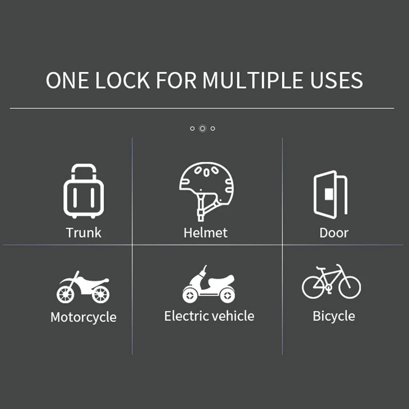 Bicycle Lock Steel Cable Chain Security Password 4 Digit Lock Anti-Theft Cycling Bike Bike Helmet Lock Cable Backpack Lock