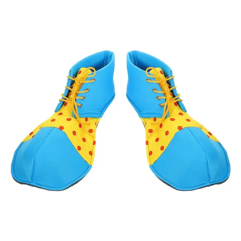 Volwassen Clown Schoenen Kostuum Halloween Rood Geel Circus Spelen Rol Maskerade Kostuums Carnaval Mannen Cosplay Prop Schoenen