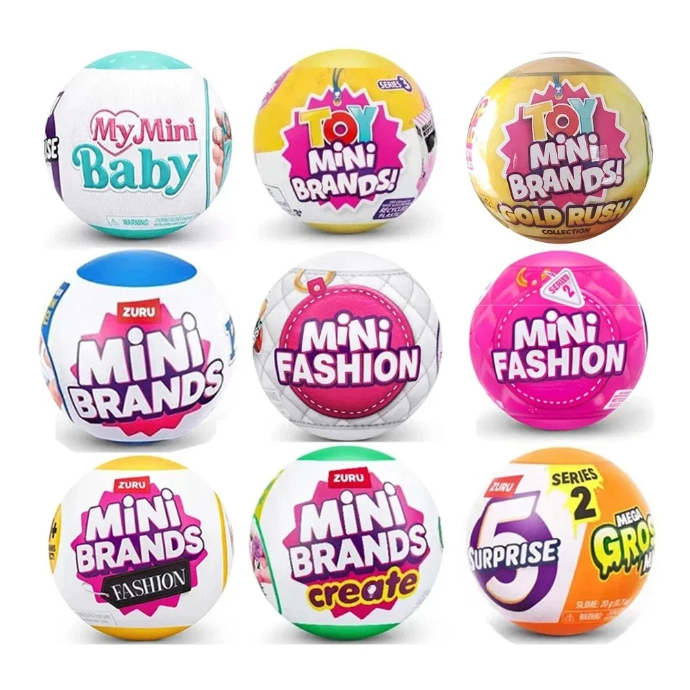 zuru 5 surprise toys my mini brands toys Miniature toy blind boxes Cooking Fashion series  baby ball Children's surprise t view 6