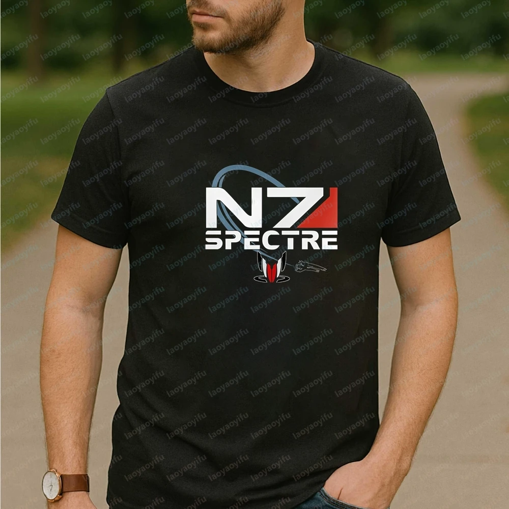New Tops and T-shirts for Mass Effect N7 Video Game - Summer Short-sleeved Men's and Women's Shirts, Comfortable T-shirts