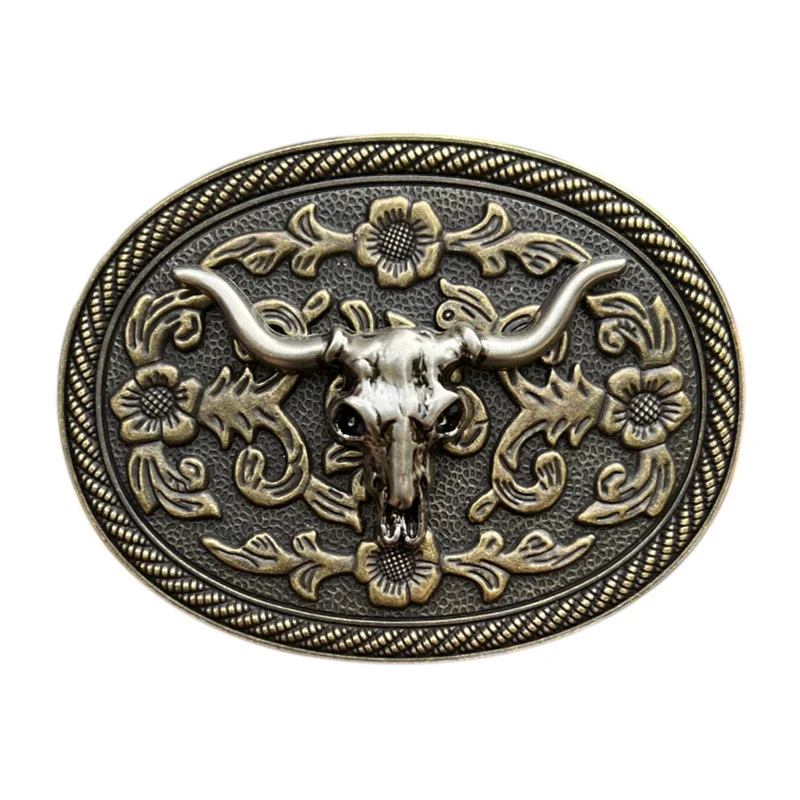 

Пряжка ремня из цинкового сплава в стиле быка в стиле вестерн, ковбой, европейский