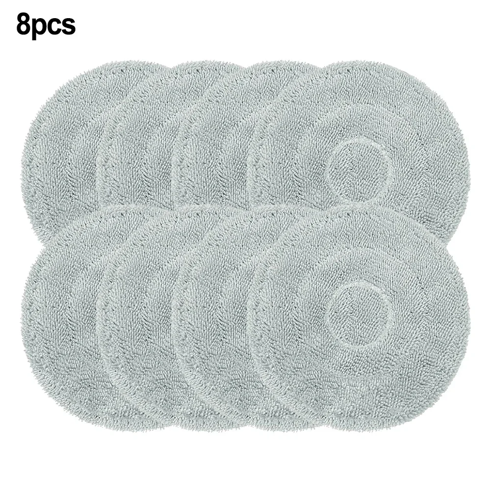 Mop Cloth Replacement 8 Pack Microfiber for Cecotec for Conga M100 Spin AI robot vacuum cleaner Quick to install