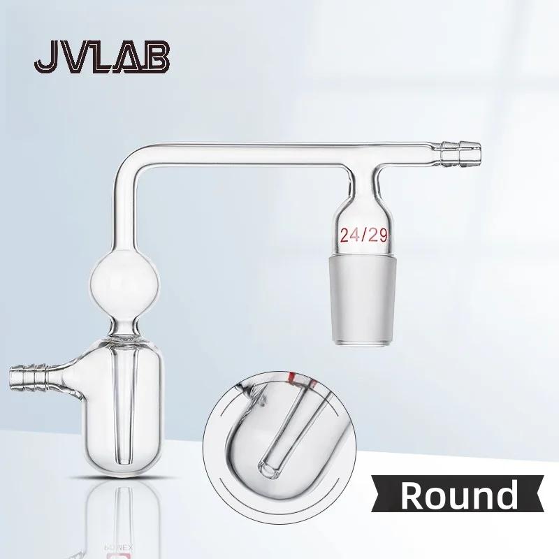 Kit de seguridad de protección a prueba de explosiones para mezcla de Gas, tubo sellado líquido tipo F, 14/24/29, detección de metales de óxido antirreflujo JVLAB ​