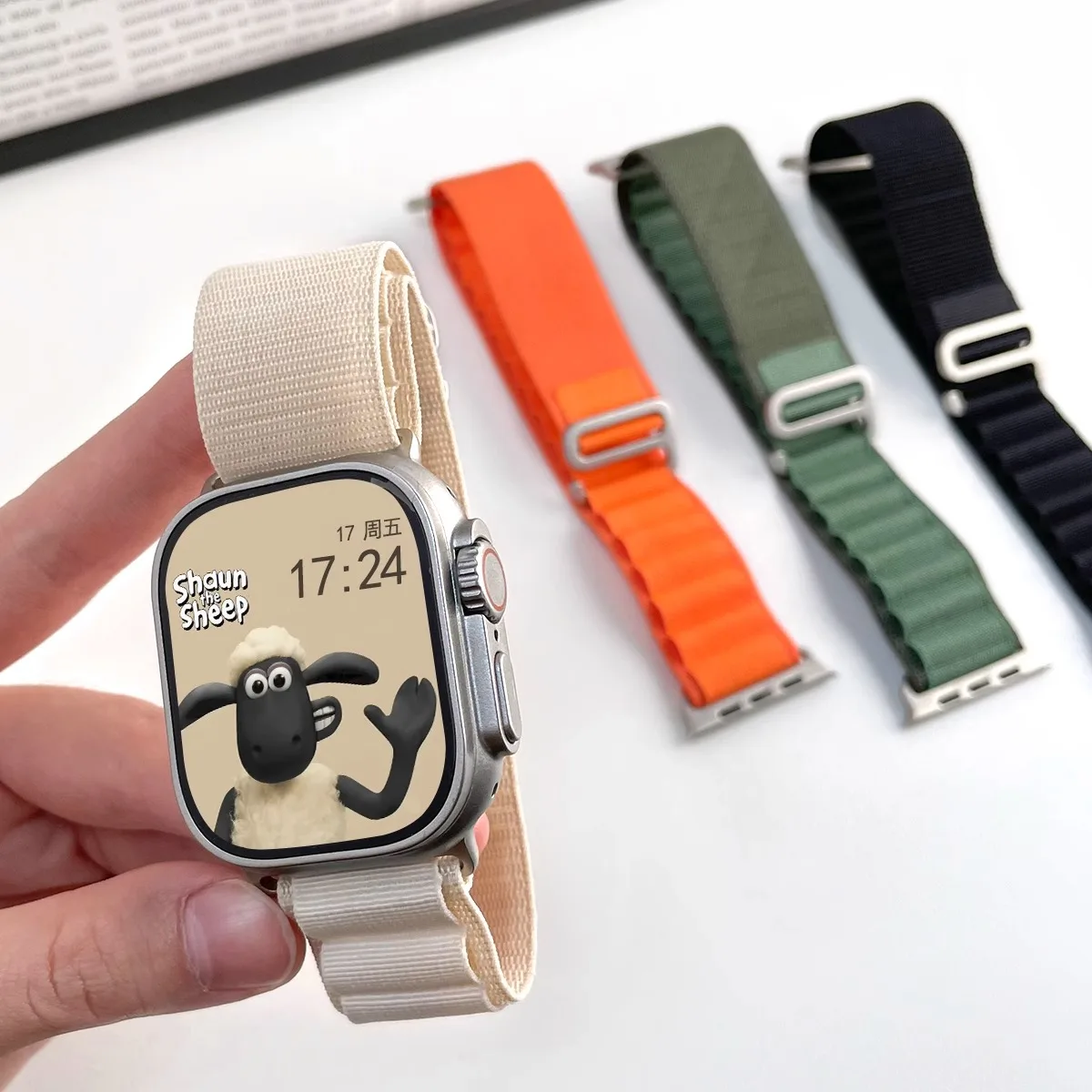 Alpine Loop strap for Apple watch Band 45mm 42mm 46mm 44mm 49mm 40mm 41mm Nylon bracelet iWatch series 10 9 8 7 6 5 4 SE Ultra 2