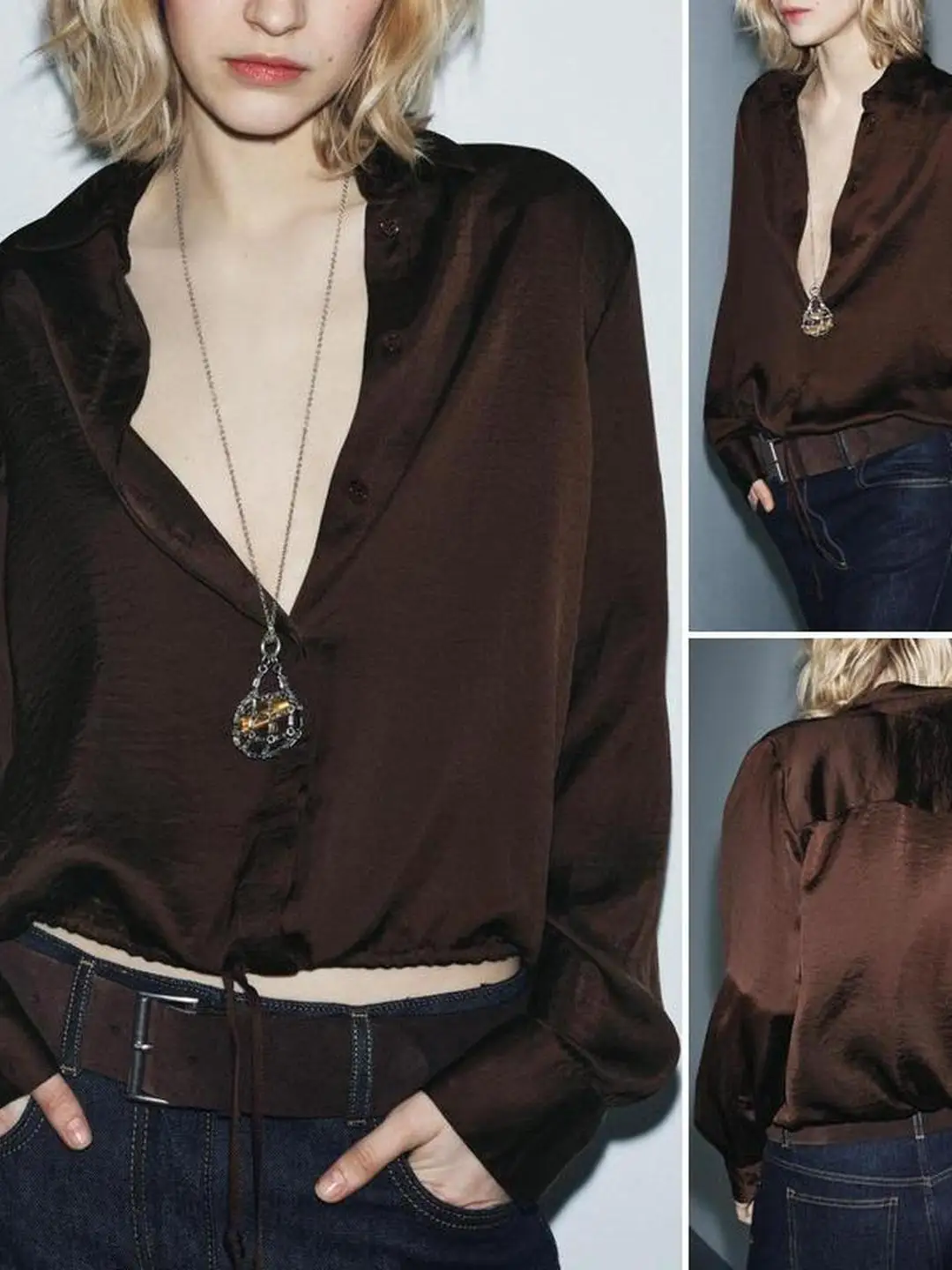 캐주얼 실크 새틴 롱 스커트 여가 출퇴근용 스트레이트 컷 얇은 소녀용 가을 겨울 신상 패셔너블