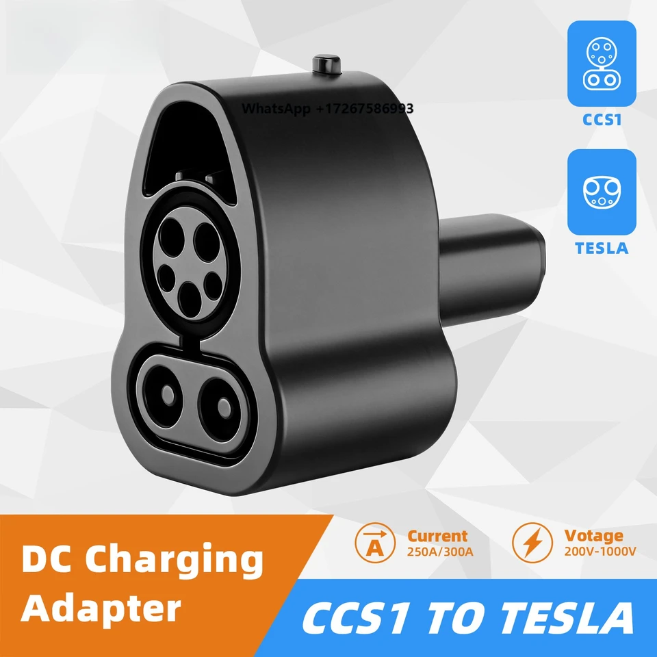 CCS1-테슬라 DC 어댑터 250A/300A 200V-1000V DC CCS2 어댑터 (3, Y, S, X EV 충전기 커넥터용) EV 충전 어댑터 썸네일 7
