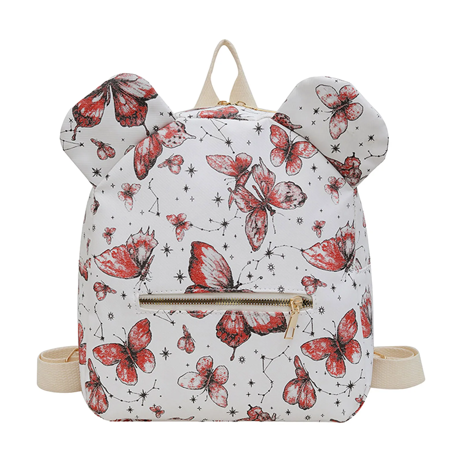 Women'S Chinese Large Capacity High Double Shoulder Bag Retro Work Double Shoulder Backpack Cute Travel Backpack