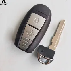 Умный ключ, удаленный ключ, 2 кнопки для SUZUKI SX4 Свифт Vitara S-CROSS key с лезвием для экстренного ключа