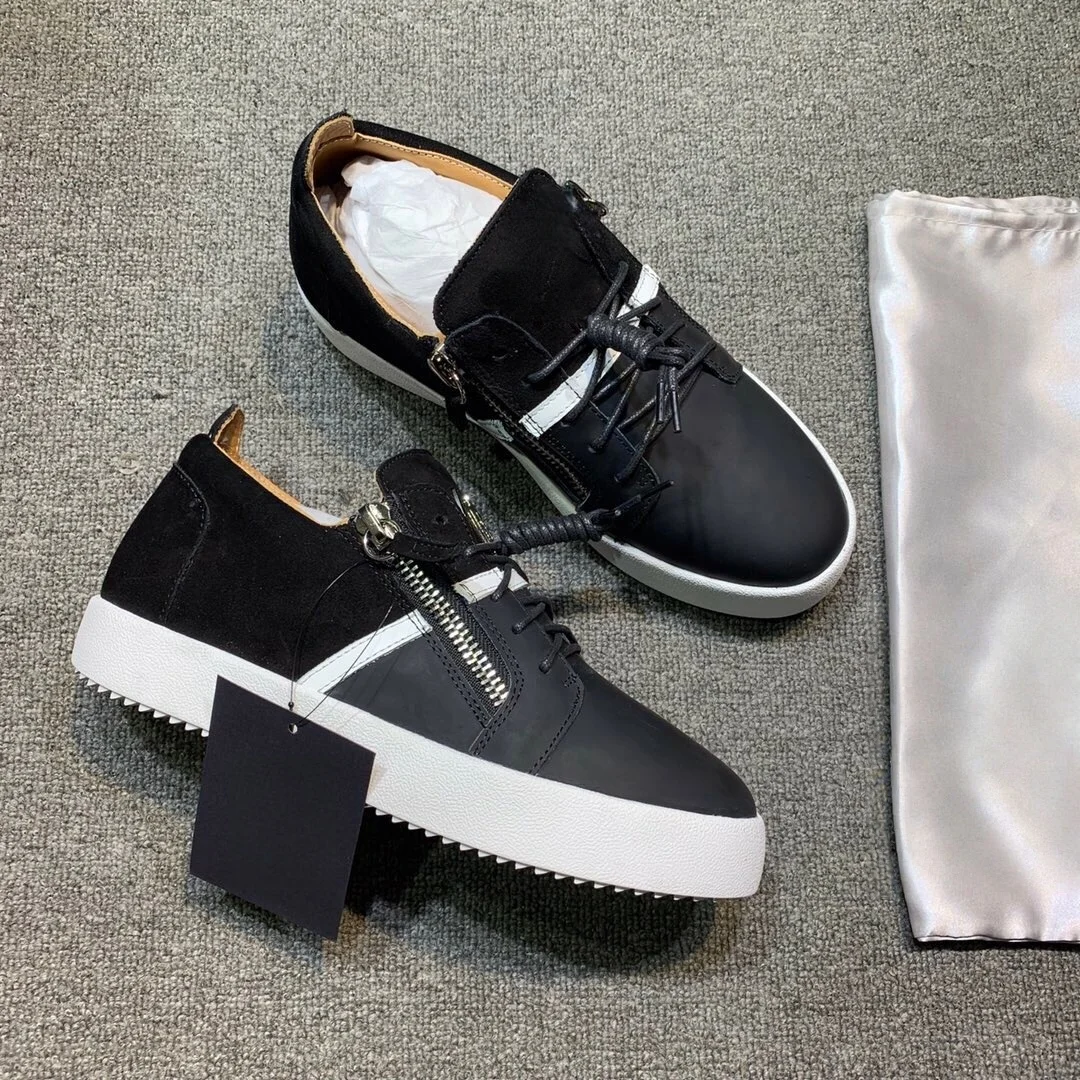 

Top Quality Casual Sneakers for Men Brand Designer Women Tennis shoes Luxury Genuine Leather GZ Loafers Sports shoes 35-48 G0784