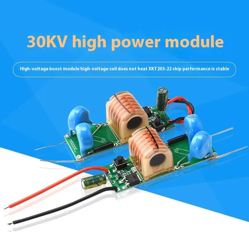 30KV Geen belasting Hoog vermogen Hoogspanningsboostmodule Step Up Inverter Arc Igniter Coil Module Hoog rendement en lage warmte