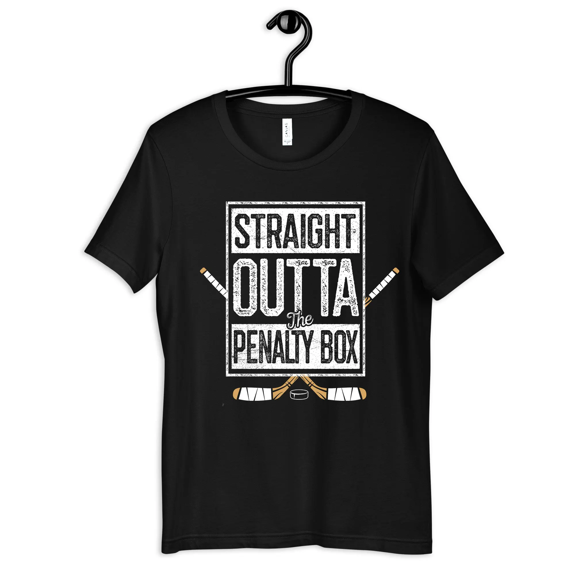 Straight Outta The Penalty Box T Shirt Funny Hockey Player Kids Long Sleeve SweaT